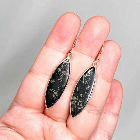 Healer's Gold Marquise Earrings KEGJ1480 - Nature's Magick