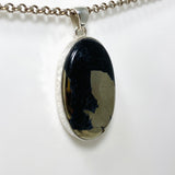 Healer's Gold Oval Pendant in a Hammered Setting KPGJ4373 - Nature's Magick