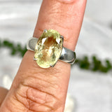 Heliodor faceted oval ring s.6 PRGJ248 - Nature's Magick
