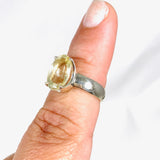 Heliodor Golden Beryl Faceted Oval Ring Size 6.5 PRGJ324 - Nature's Magick