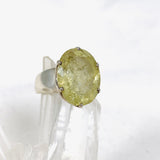 Heliodor Golden Beryl Faceted Oval Ring Size 8.5 PRGJ327 - Nature's Magick