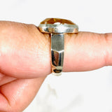 Heliodor Golden Beryl Flat Cut Ring Size 8.5 PRGJ320 - Nature's Magick