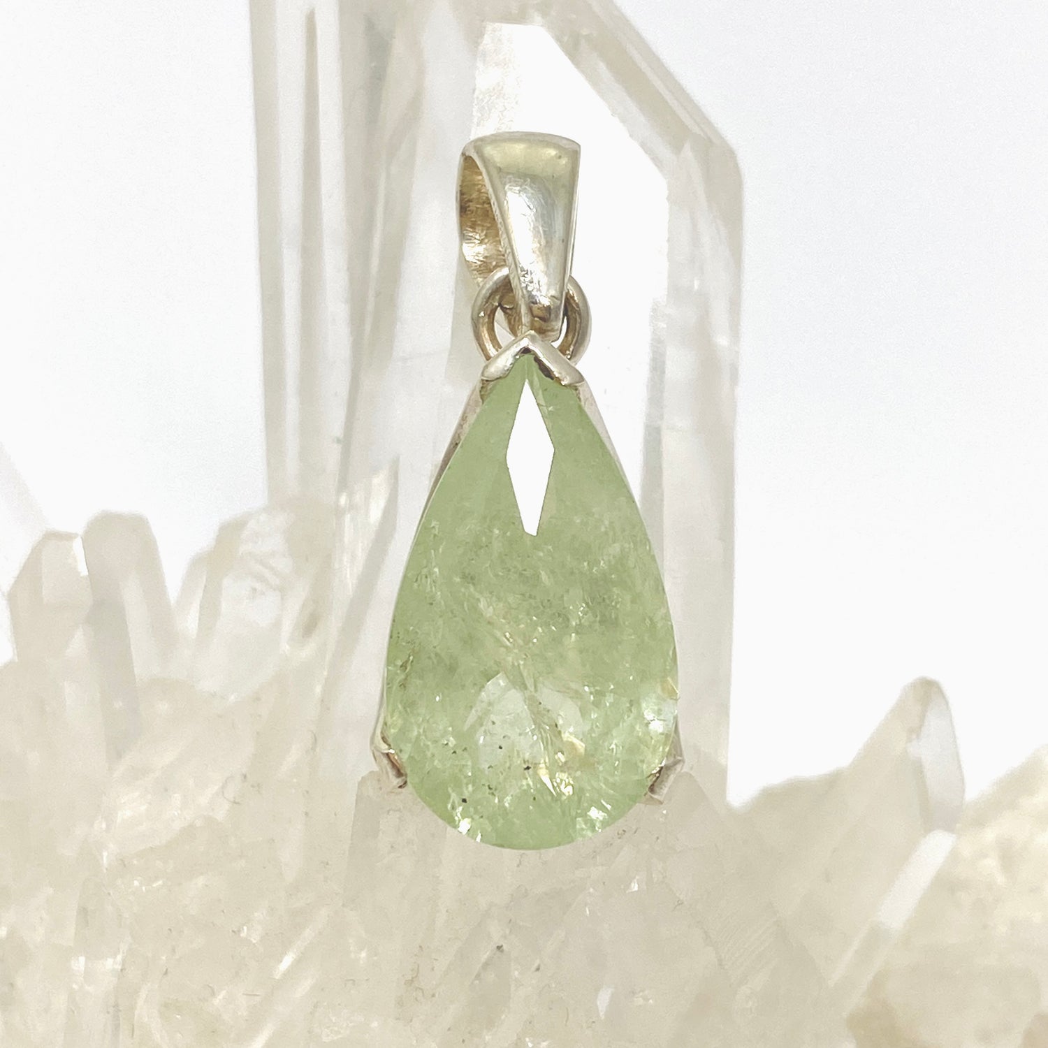 Heliodor Teardrop Faceted Pendant PPGJ986