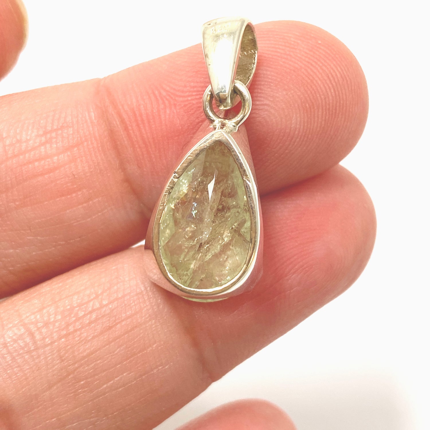 Heliodor Teardrop Faceted Pendant PPGJ986