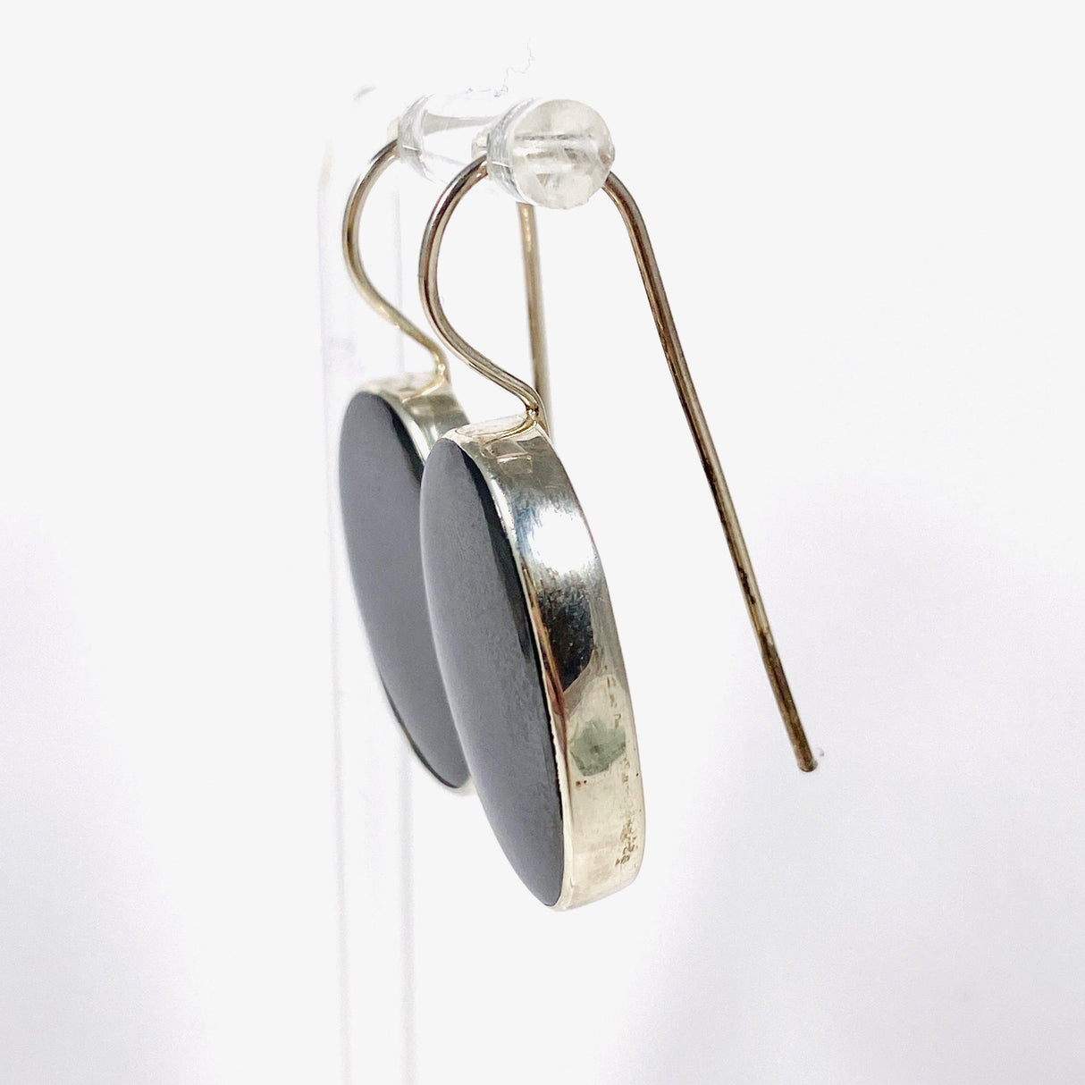 Hematite Oval Fixed Hook Earrings KEGJ1098 - Nature's Magick