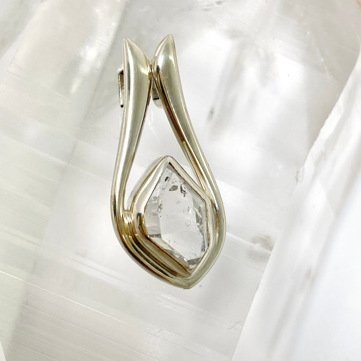 Herkimer Diamond Crystal Pendant BTP-101