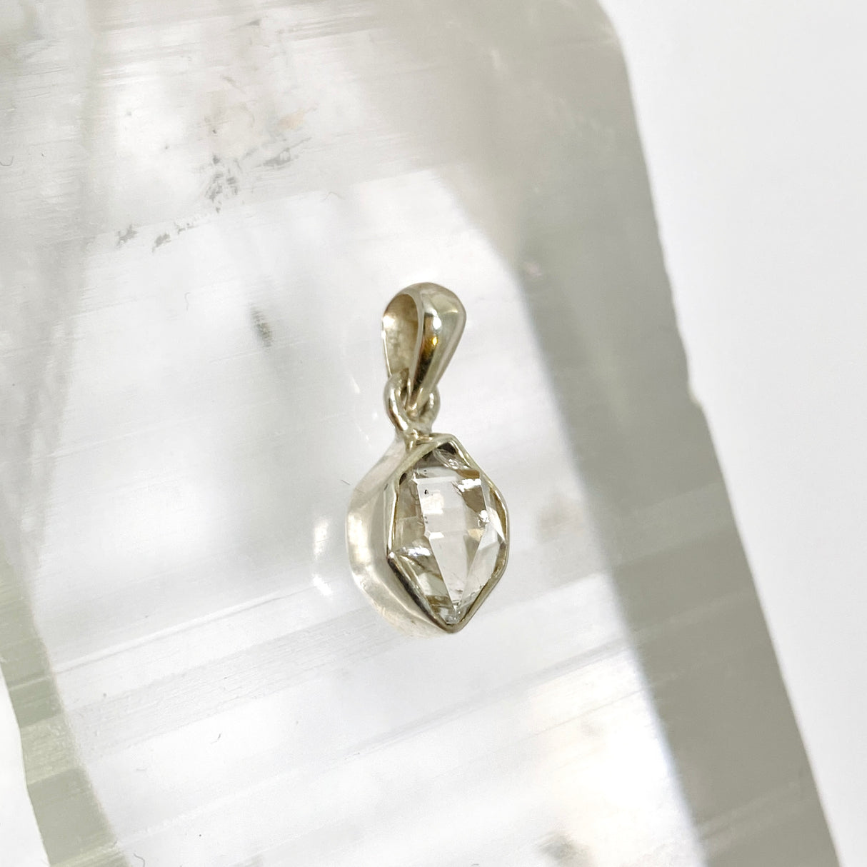 Herkimer Diamond Crystal Pendant BTP-105