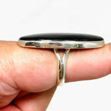 Hypersthene Oval Split Band Ring Size 9 KRGJ3147 - Nature's Magick