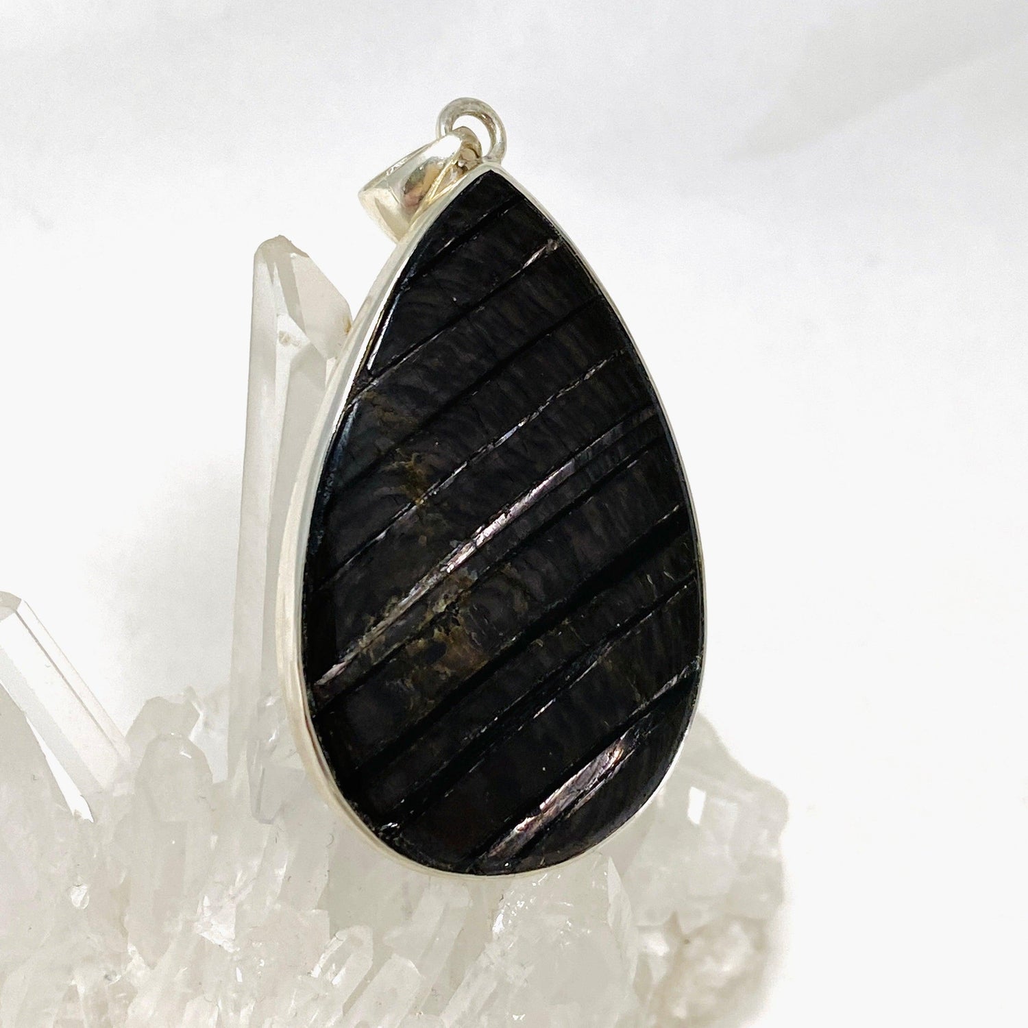 Hypersthene Teardrop Pendant KPGJ4268 - Nature's Magick