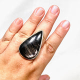 Hypersthene Teardrop Split Band Ring Size 11 KRGJ3149 - Nature's Magick