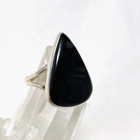 Hypersthene Teardrop Split Band Ring Size 8 KRGJ3150 - Nature's Magick