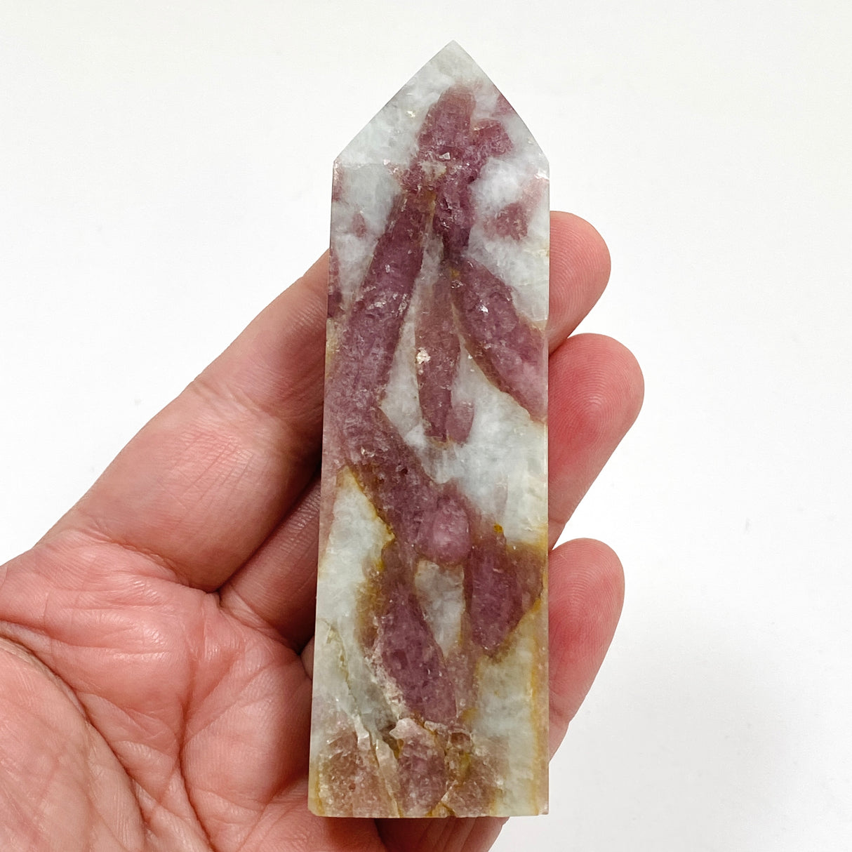 Pink Tourmaline quartz point PTT-02