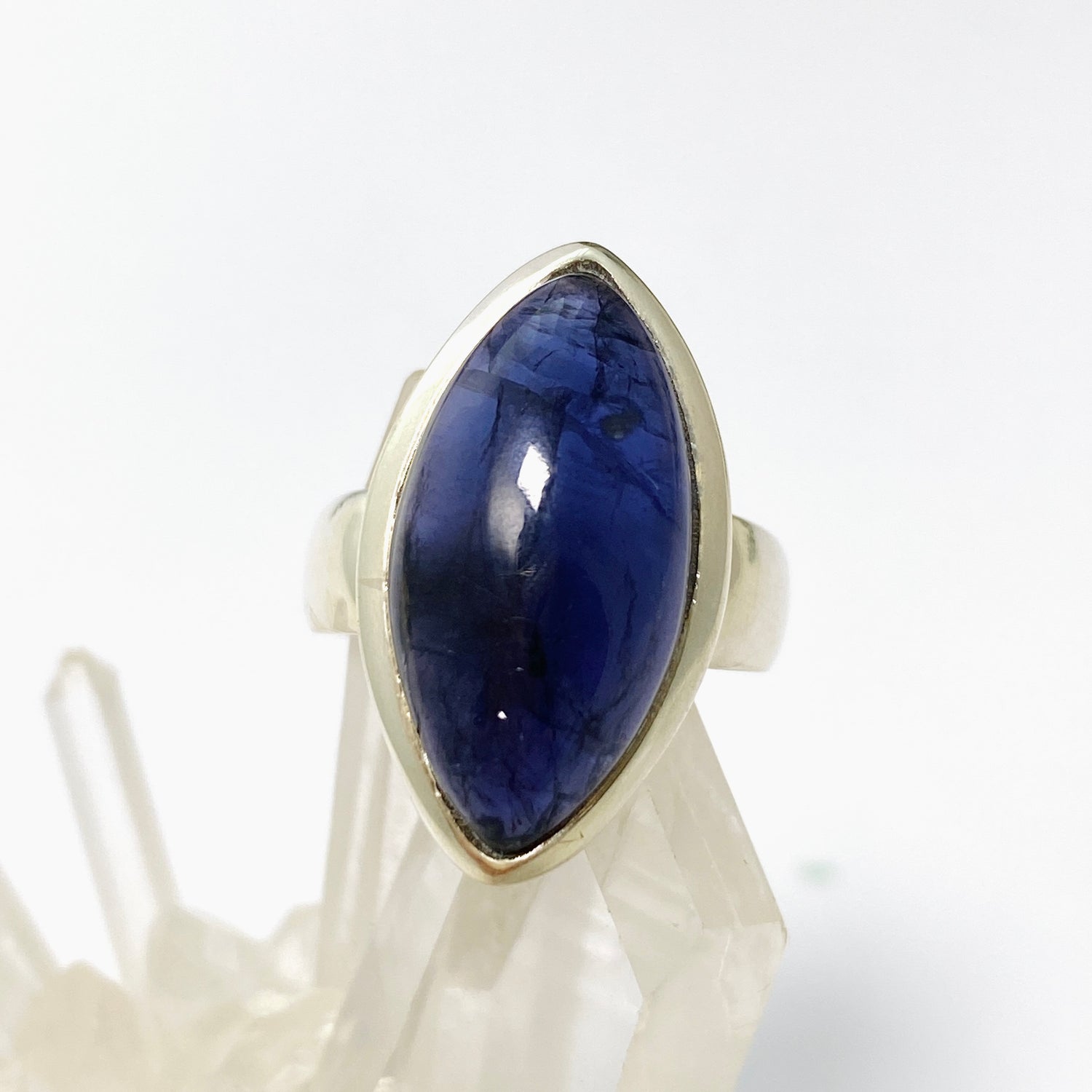 Iolite Marquise Cabochon Ring Size 6.5 PRGJ659