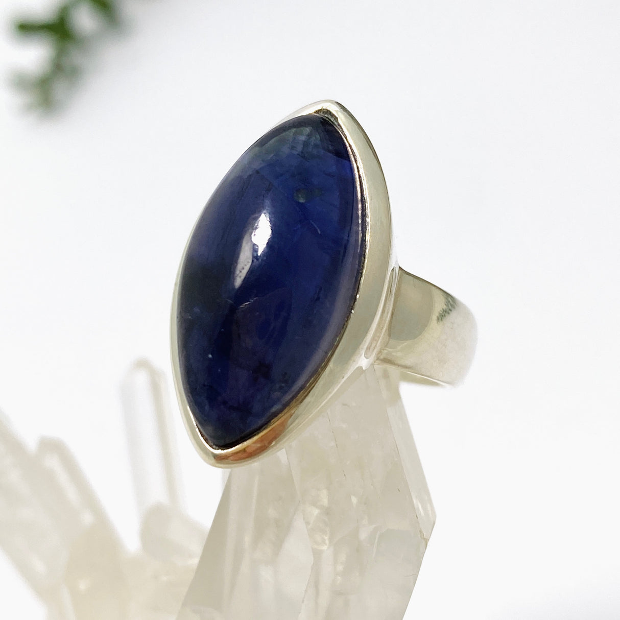 Iolite Marquise Cabochon Ring Size 6.5 PRGJ659