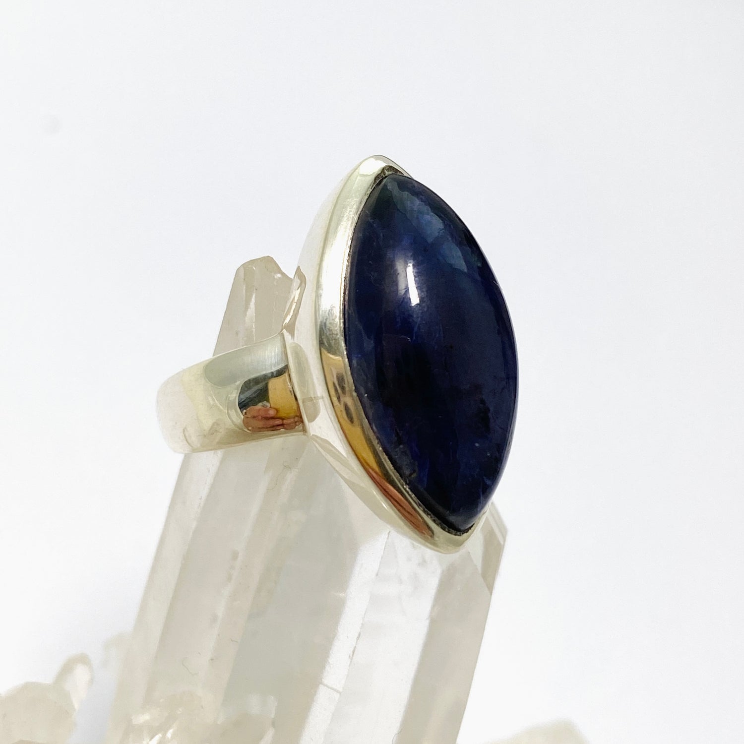 Iolite Marquise Cabochon Ring Size 6.5 PRGJ659