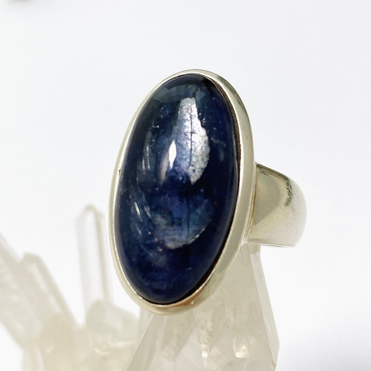 Iolite Oval Cabochon Ring Size 7 PRGJ656