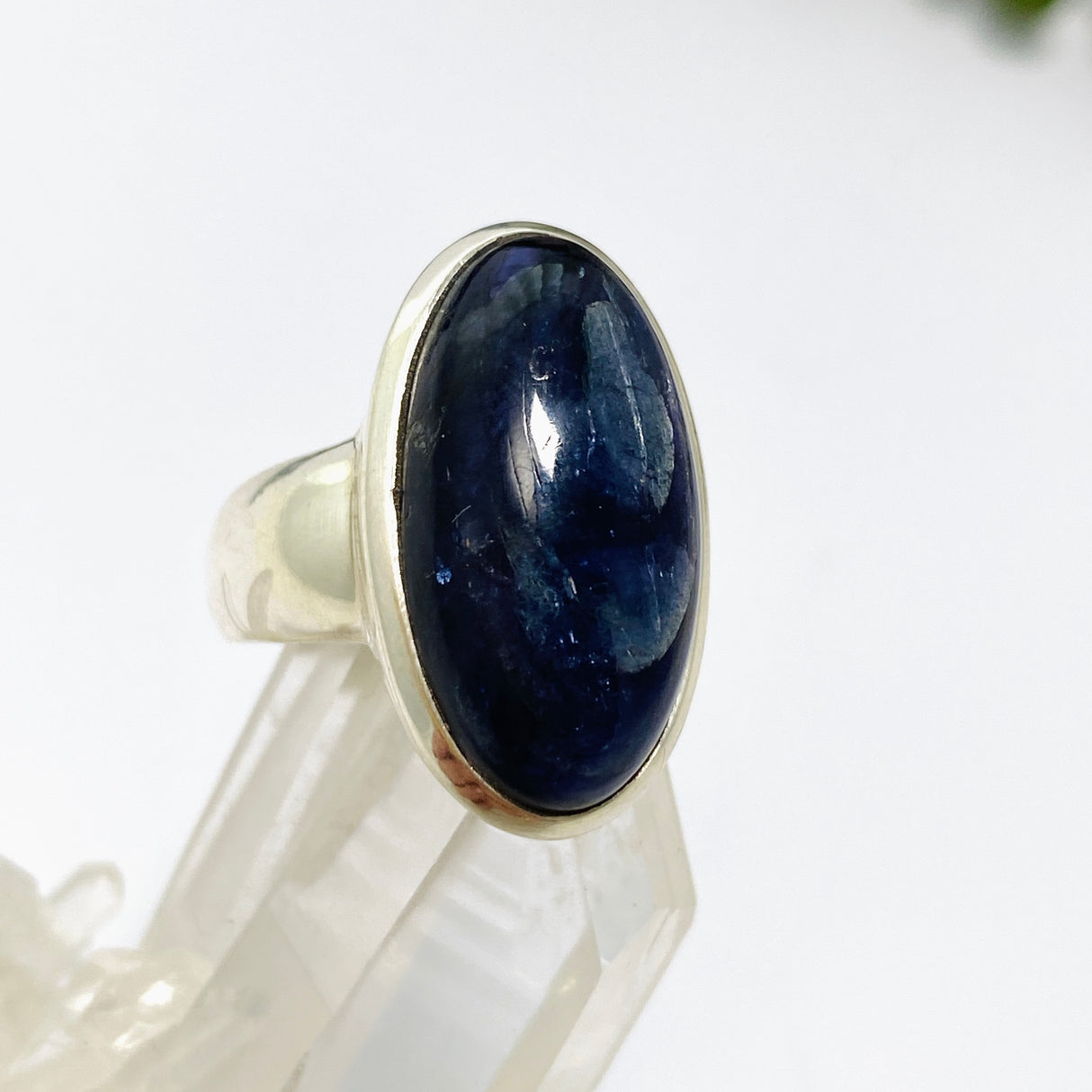 Iolite Oval Cabochon Ring Size 7 PRGJ656