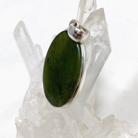 Jade Nephrite (Siberian) Oval Pendant PPGJ670 - Nature's Magick