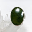 Jade Nephrite (Siberian) Oval Ring Size 10 PRGJ412 - Nature's Magick