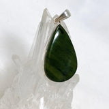 Jade Nephrite (Siberian) Teardrop Pendant PPGJ675 - Nature's Magick