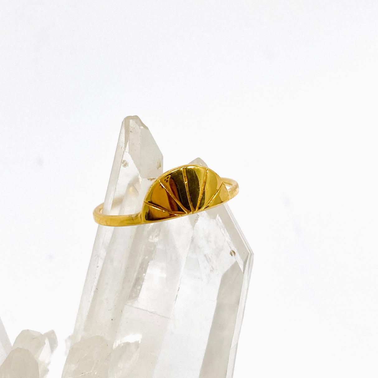 Kian Gold Plated Ring Size 8 RG588YG-8