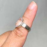 Kunzite Faceted Oval Ring Size 8 PRGJ455 - Nature's Magick