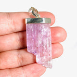 Kunzite Raw Crystal Pendant PPGJ529 - Nature's Magick