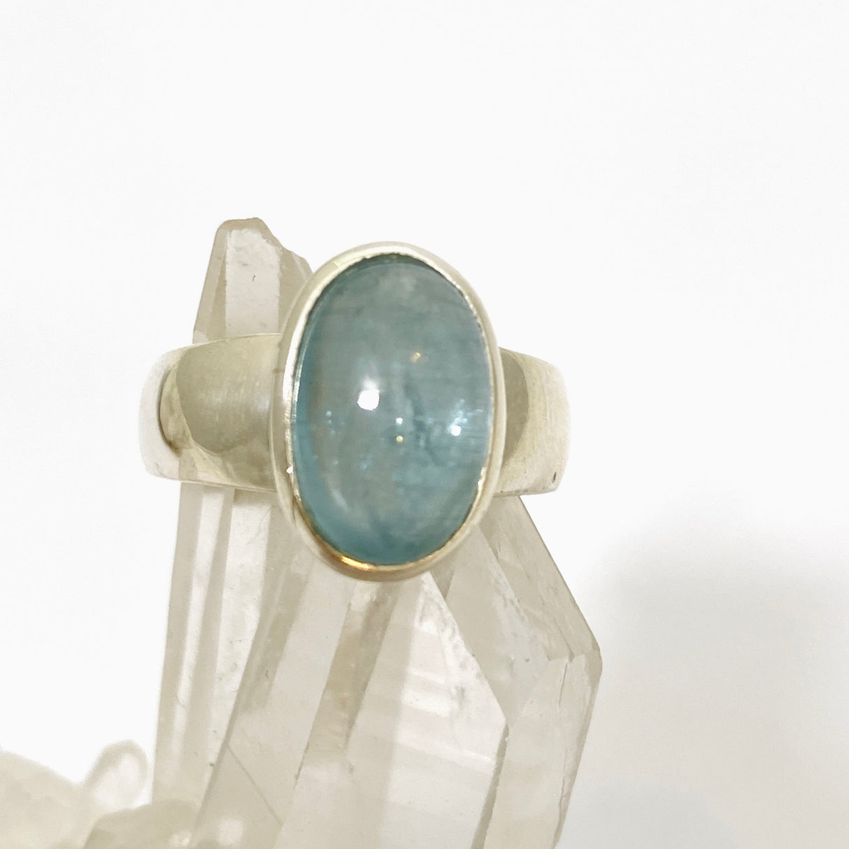 Kyanite (Africa) Oval Cabochon Ring Size 7 PRGJ815