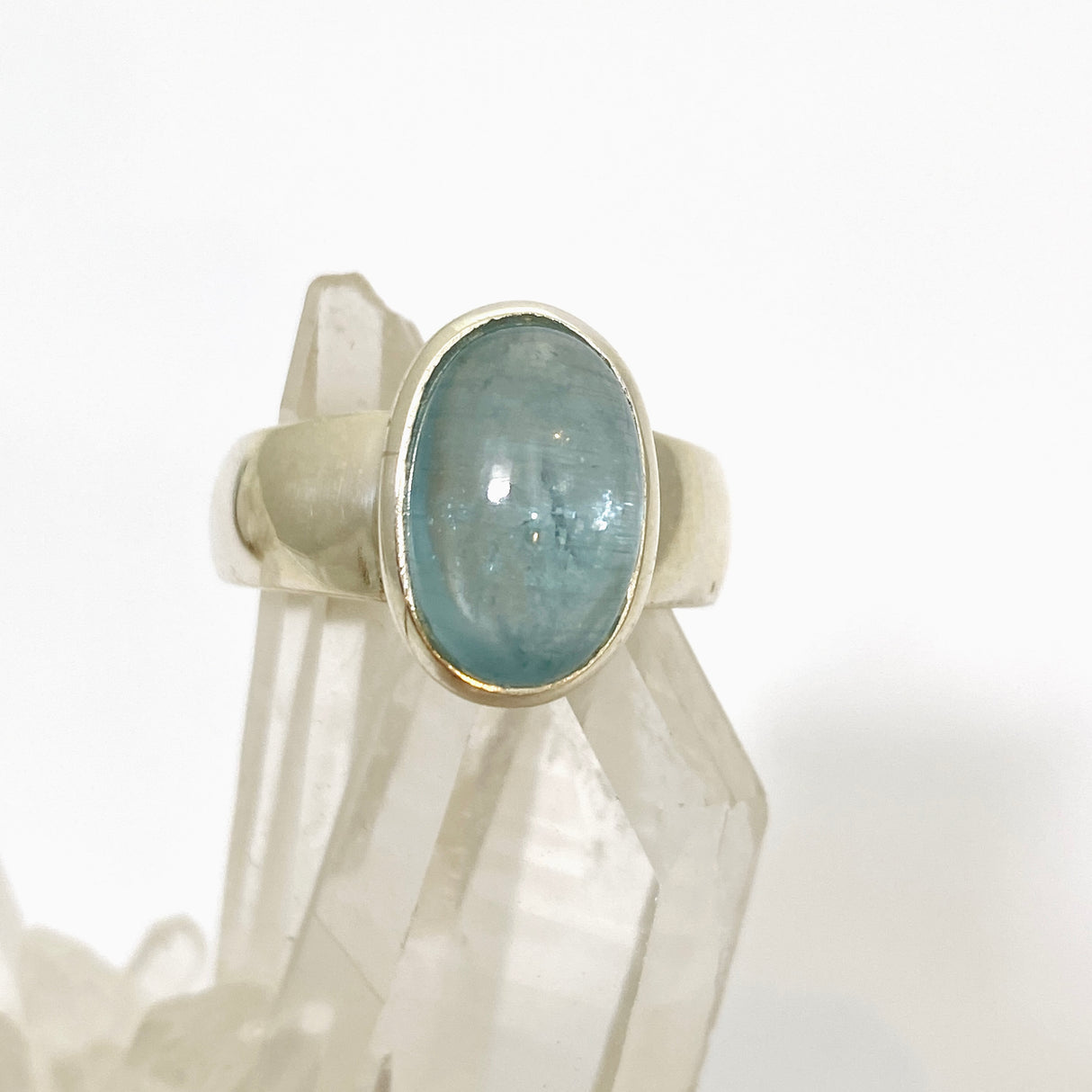 Kyanite (Africa) Oval Cabochon Ring Size 7 PRGJ815