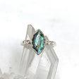 Labradorite Faceted Marquise Ring in a Decorative Setting R3726 - Nature's Magick