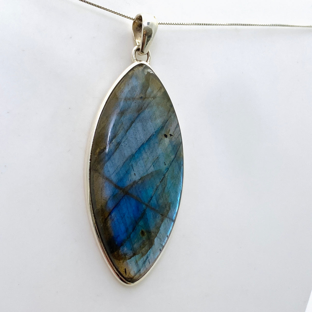 Labradorite Marquise Cabochon Pendant PPGJ1055