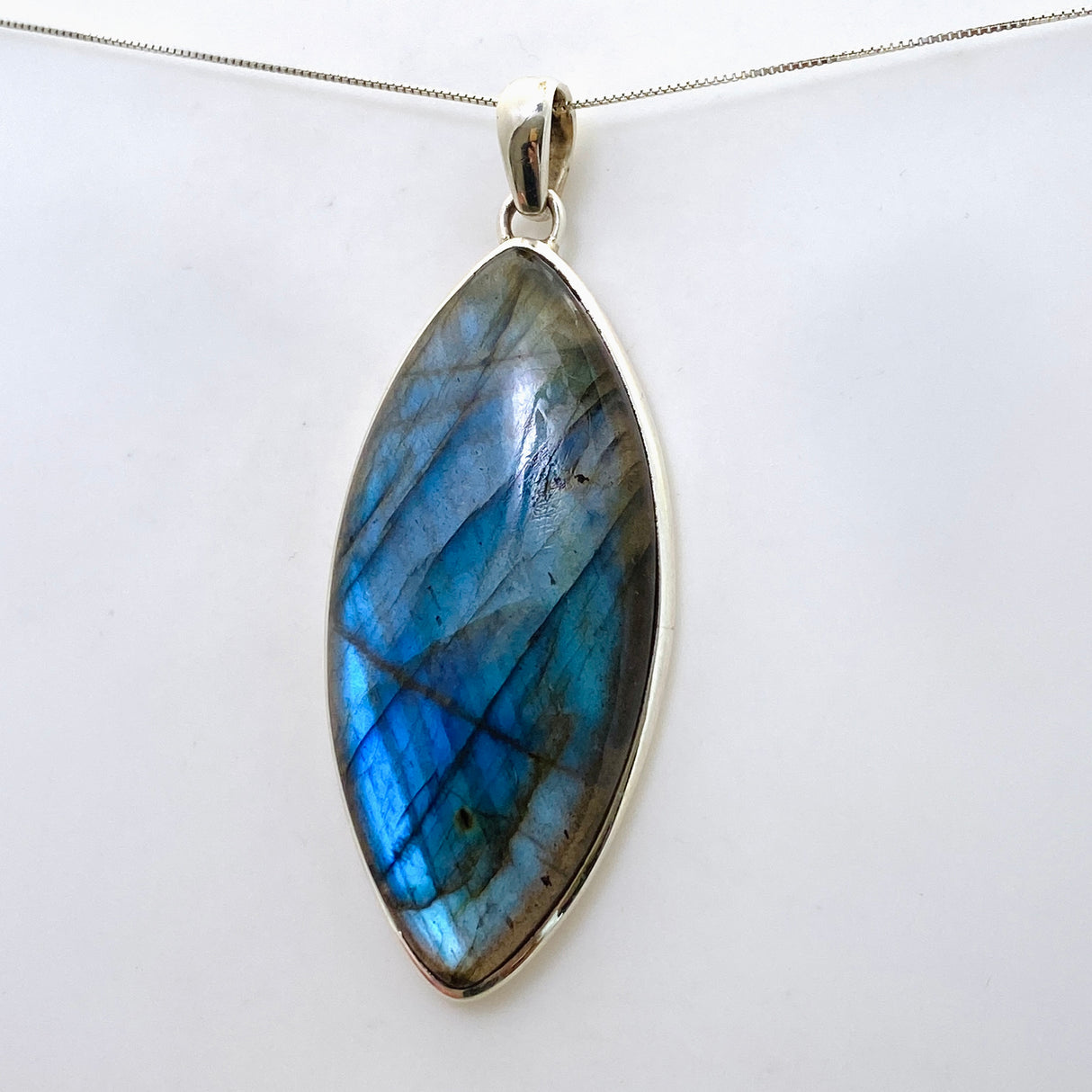 Labradorite Marquise Cabochon Pendant PPGJ1055