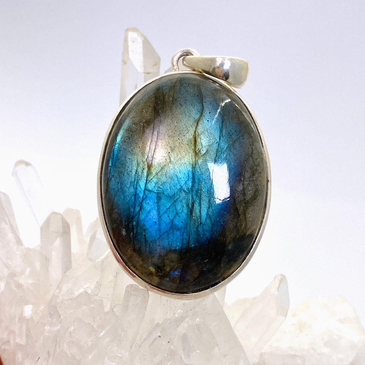 Labradorite Oval Cabochon Pendant PPGJ1048