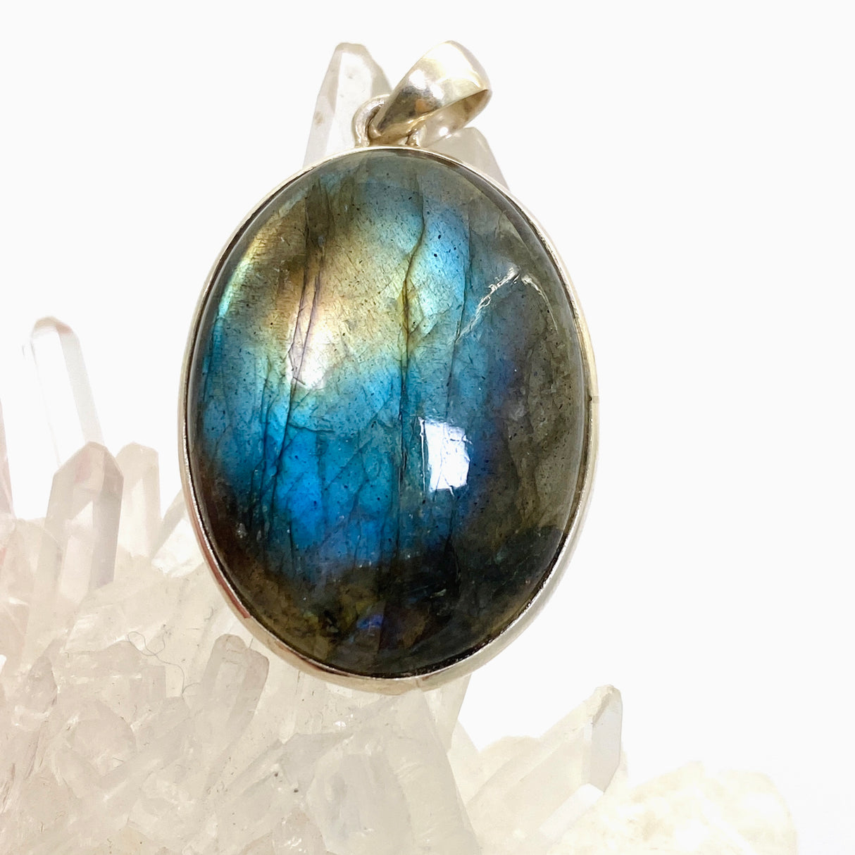 Labradorite Oval Cabochon Pendant PPGJ1048
