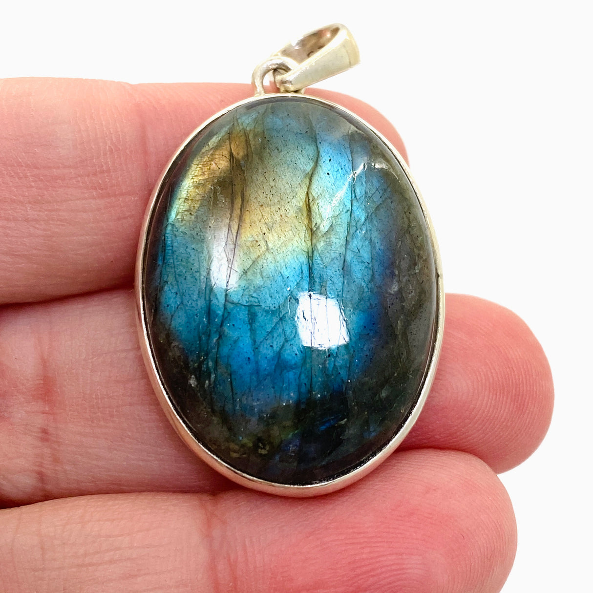 Labradorite Oval Cabochon Pendant PPGJ1048