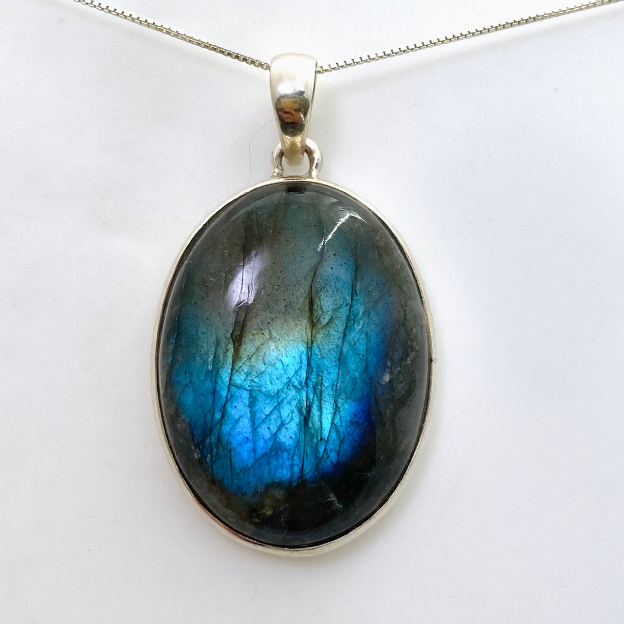 Labradorite Oval Cabochon Pendant PPGJ1048