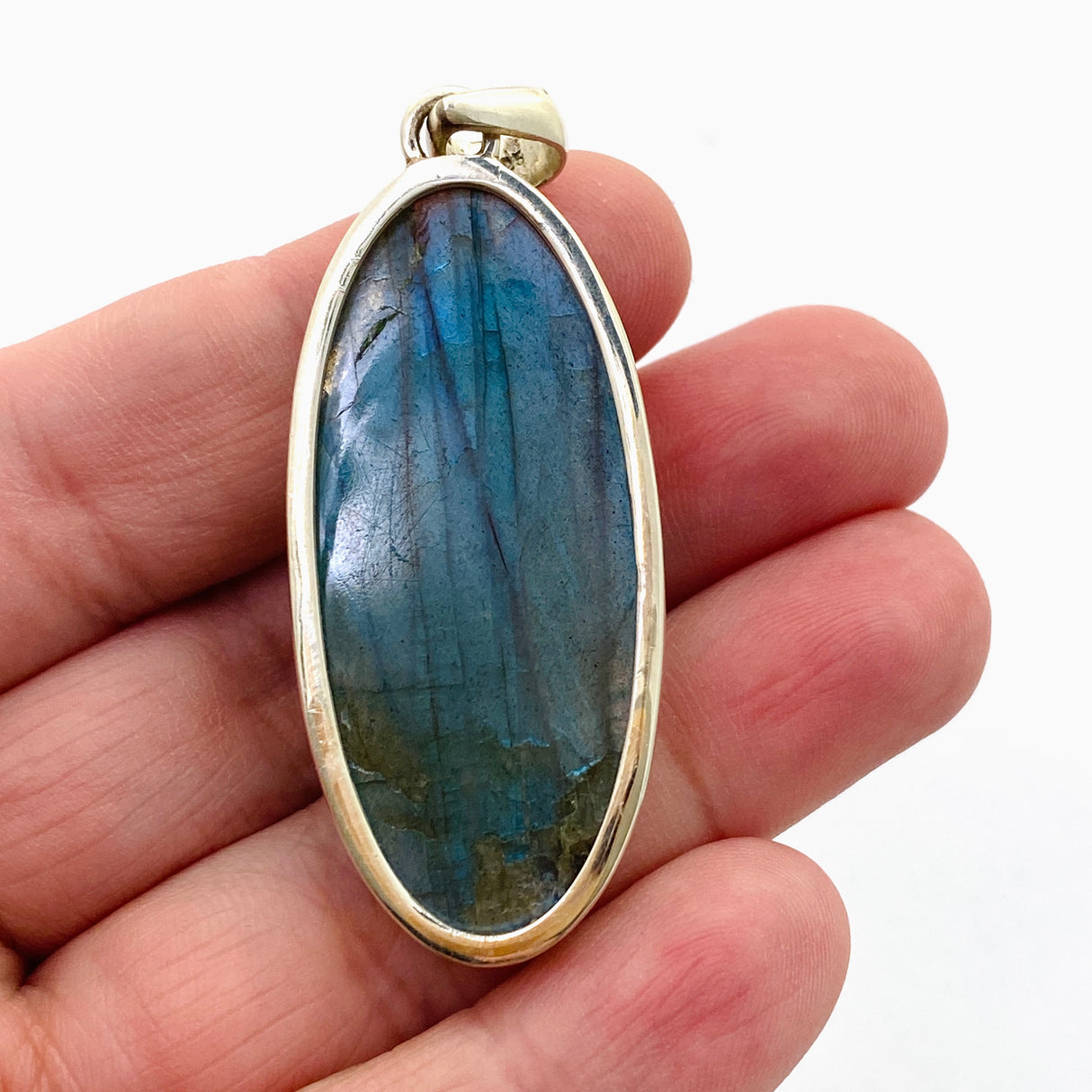 Labradorite Oval Cabochon Pendant PPGJ1049