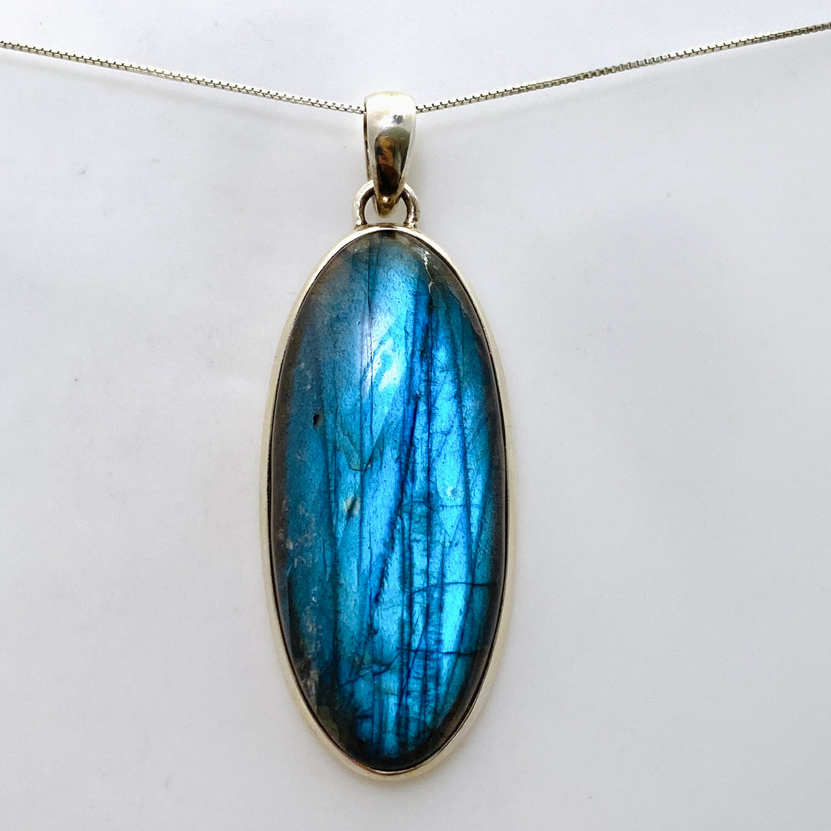 Labradorite Oval Cabochon Pendant PPGJ1049