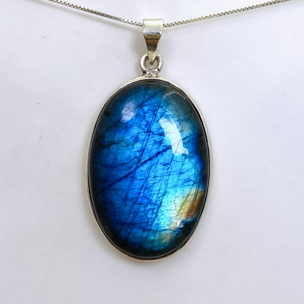 Labradorite Oval Cabochon Pendant THP-18
