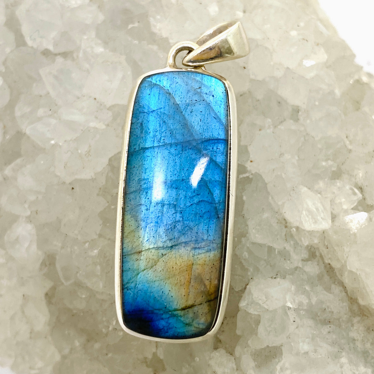 Labradorite Rectangular Cabochon Pendant PPGJ1056