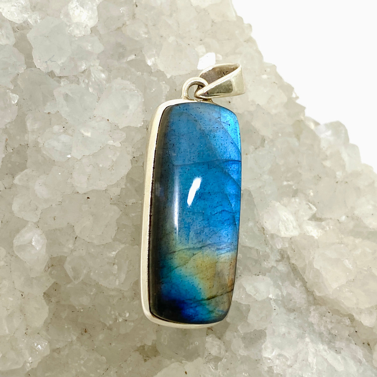Labradorite Rectangular Cabochon Pendant PPGJ1056