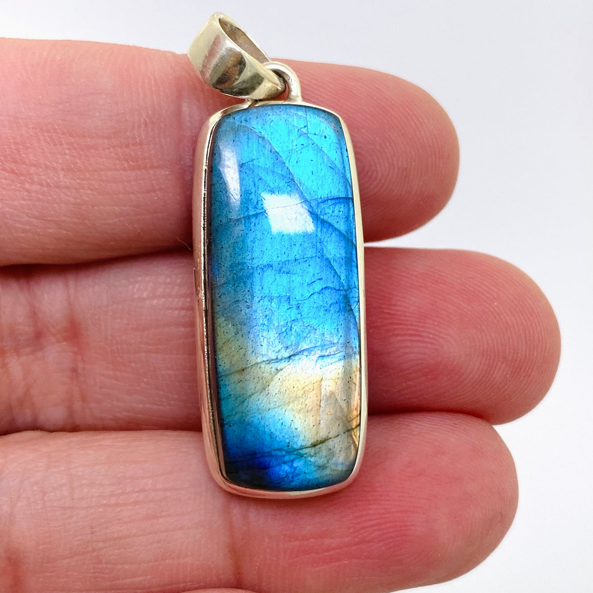 Labradorite Rectangular Cabochon Pendant PPGJ1056