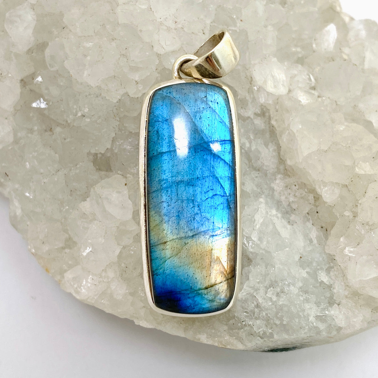 Labradorite Rectangular Cabochon Pendant PPGJ1056