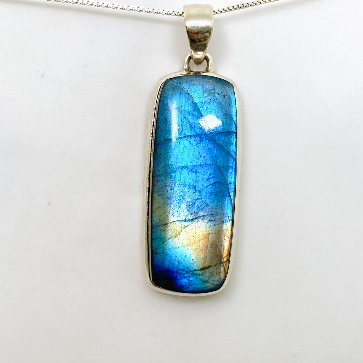 Labradorite Rectangular Cabochon Pendant PPGJ1056
