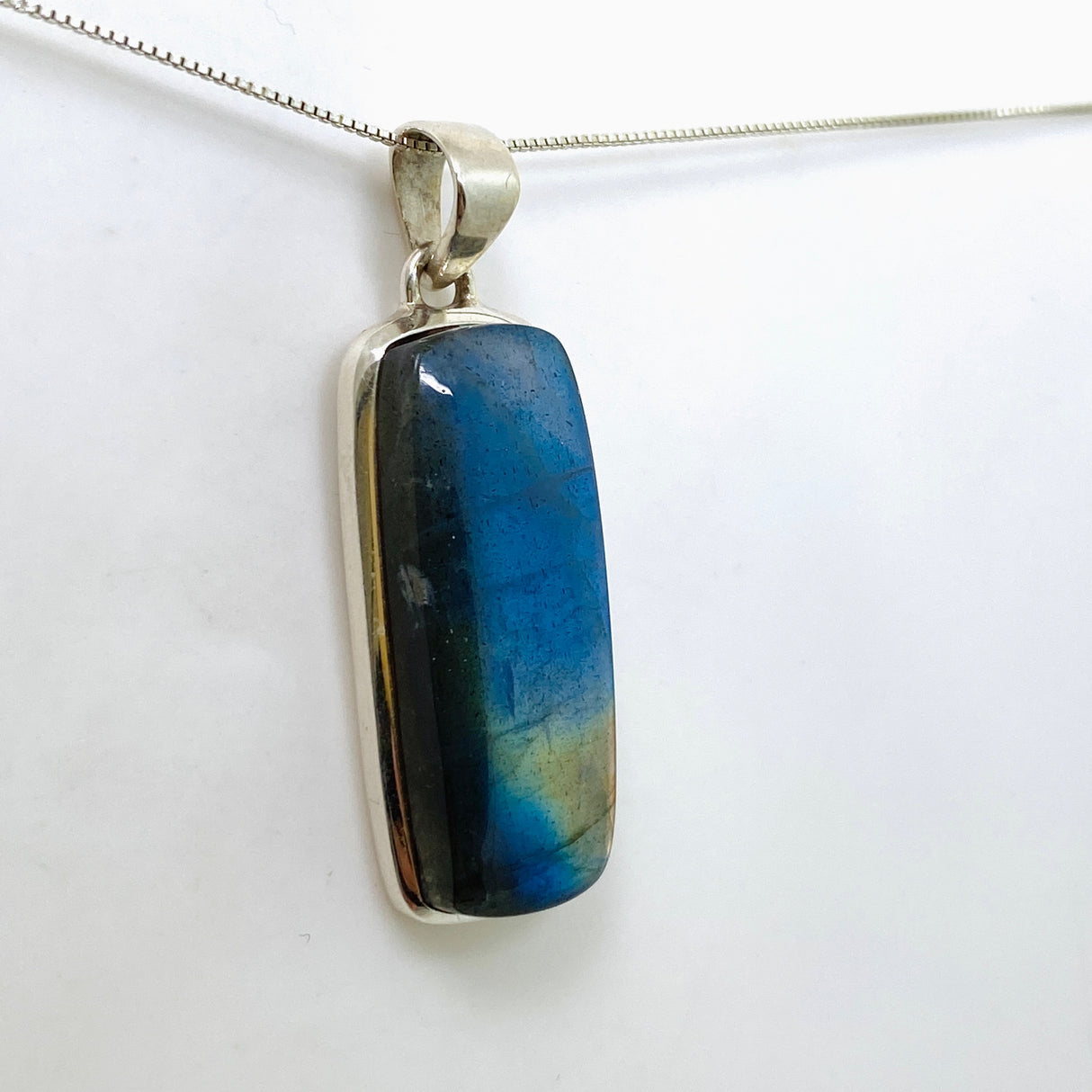 Labradorite Rectangular Cabochon Pendant PPGJ1056