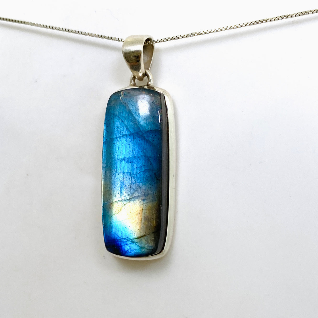 Labradorite Rectangular Cabochon Pendant PPGJ1056