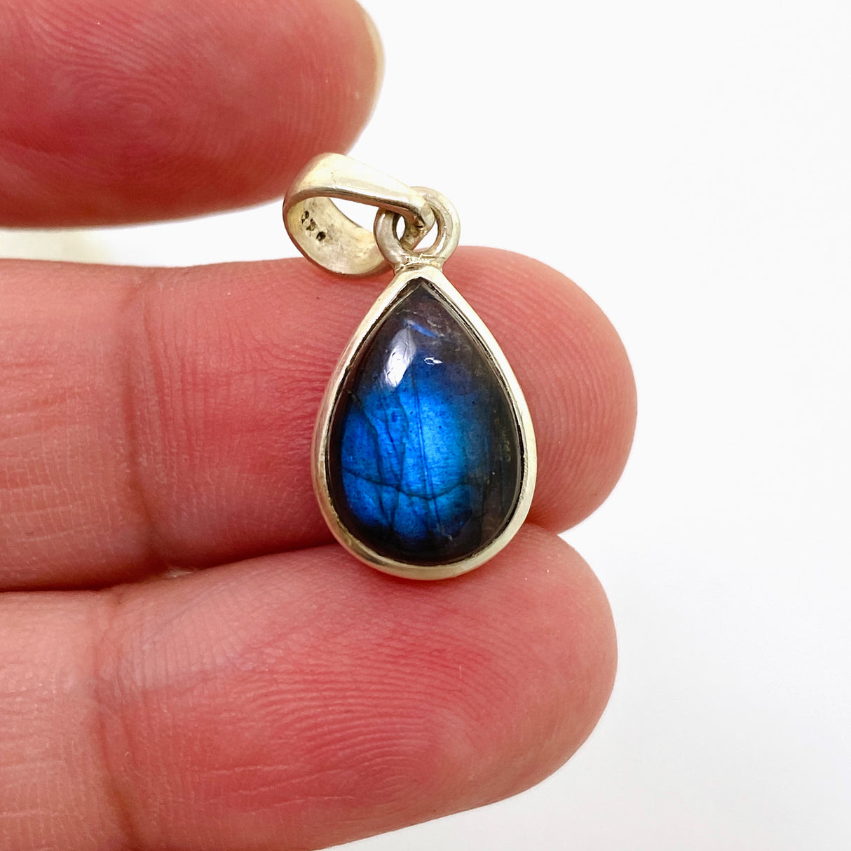 Labradorite Teardrop Cabochon Pendant PPGJ1050
