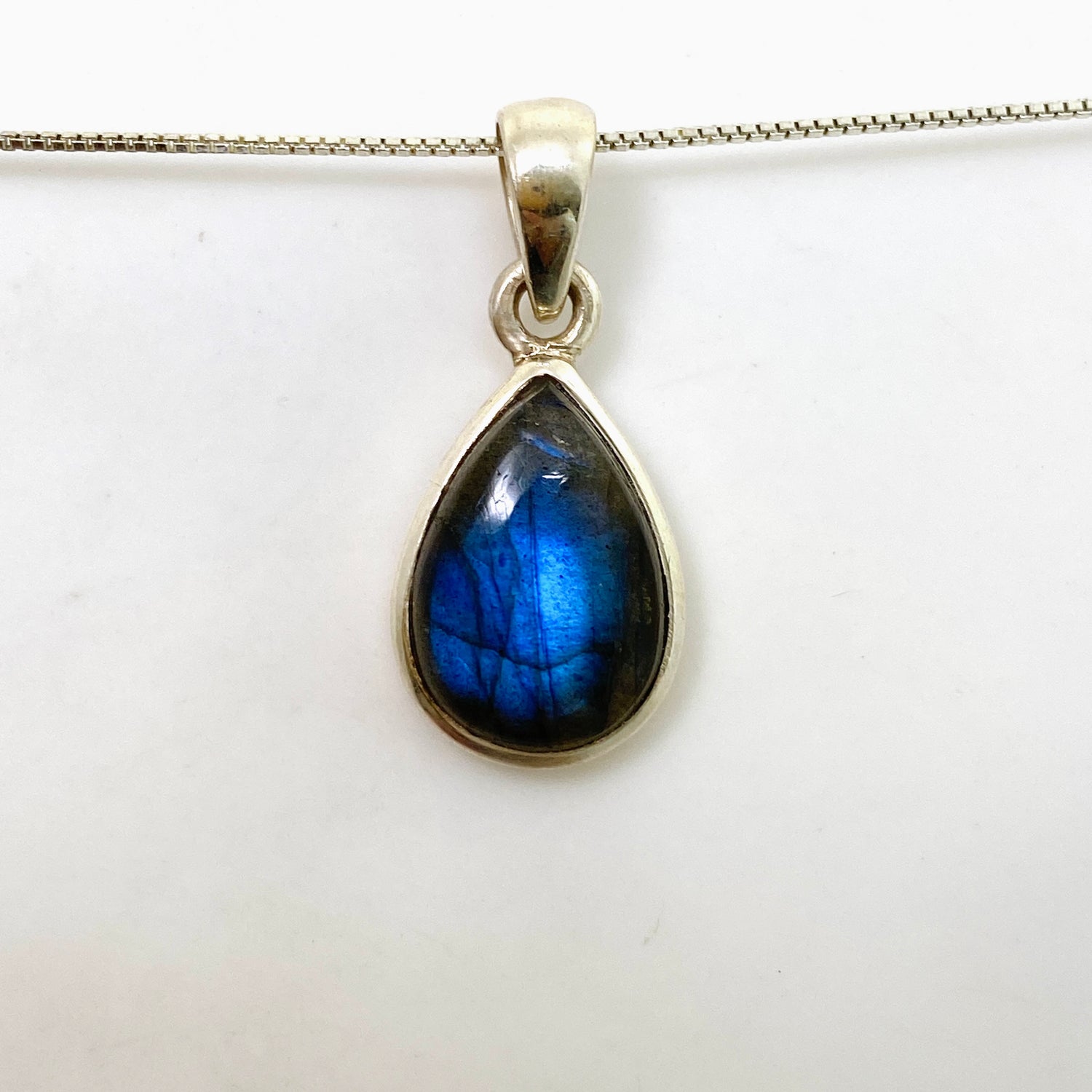 Labradorite Teardrop Cabochon Pendant PPGJ1050