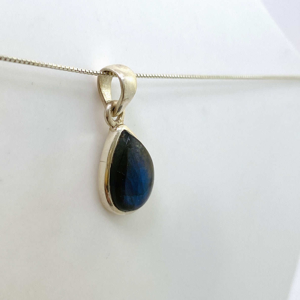 Labradorite Teardrop Cabochon Pendant PPGJ1050