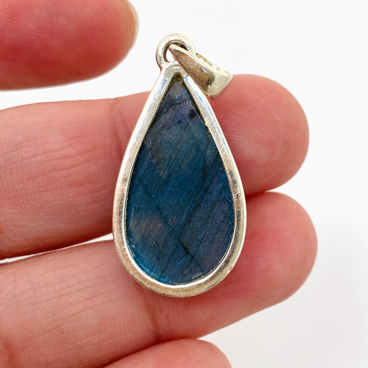 Labradorite Teardrop Cabochon Pendant PPGJ1051